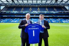 Image of Colin Bailey and Ron Gourley at Chelsea Football Club
