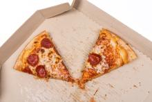 Leftover pizza