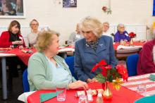 HRH Duchess Cornwall Meals Wheels Luncheon club NACC