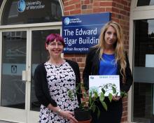 Image of Aramark's Jackie Barker and University of Worcester's Katy Boom