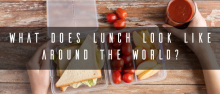 Infographic visualises lunch around the world