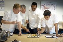 Image of SW Chef of the Year judges Neil Haydock, Peter Gorton, Michael Caines, 