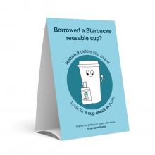 Starbucks Hubbub reusable cup trial Gatwick Airport customers South Terminal 