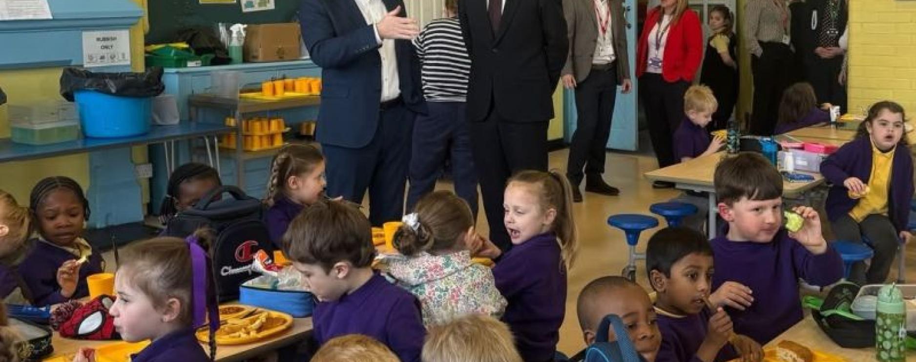 MP Stephen Morgan visits local school to discuss meal provision & challenges