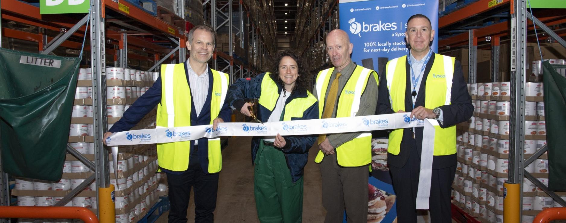 Cabinet Secretary opens £15m extension to Brakes’ Newhouse depot 