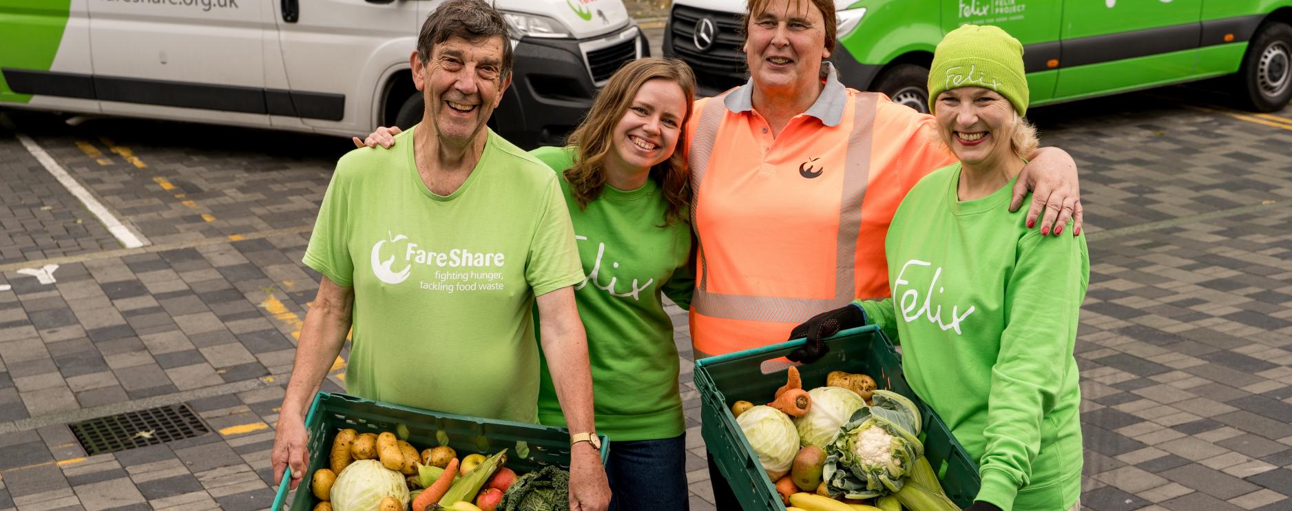 Food redistribution charities FareShare & The Felix Project to merge 
