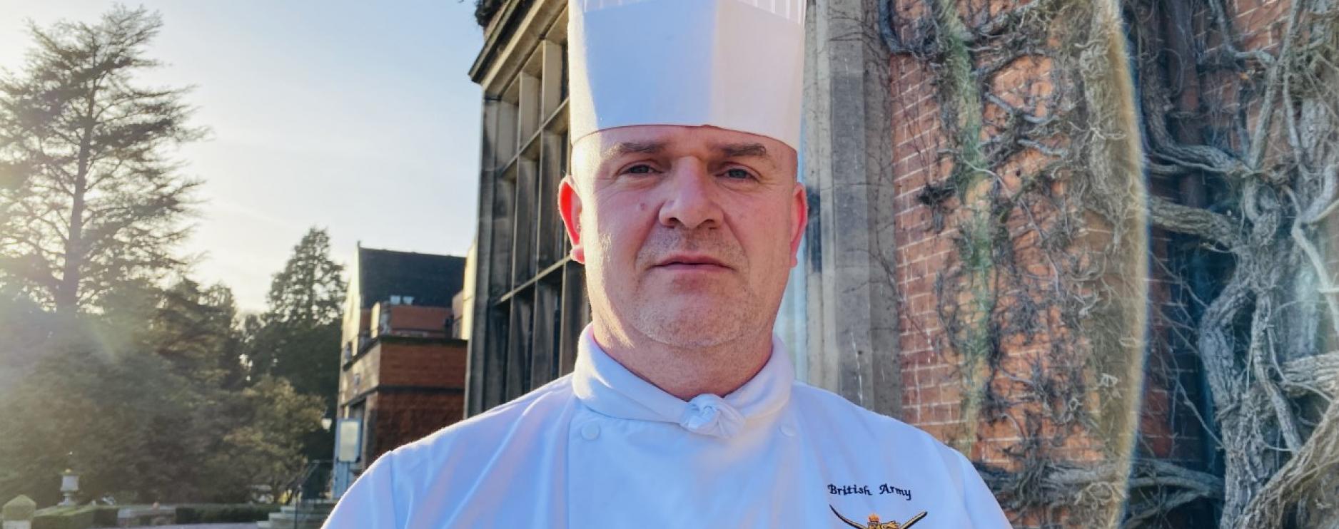 James St Claire-Jones, Executive Head Chef at Hoarcross Hall Hotel & Spa and member of the British Army Culinary Arts team