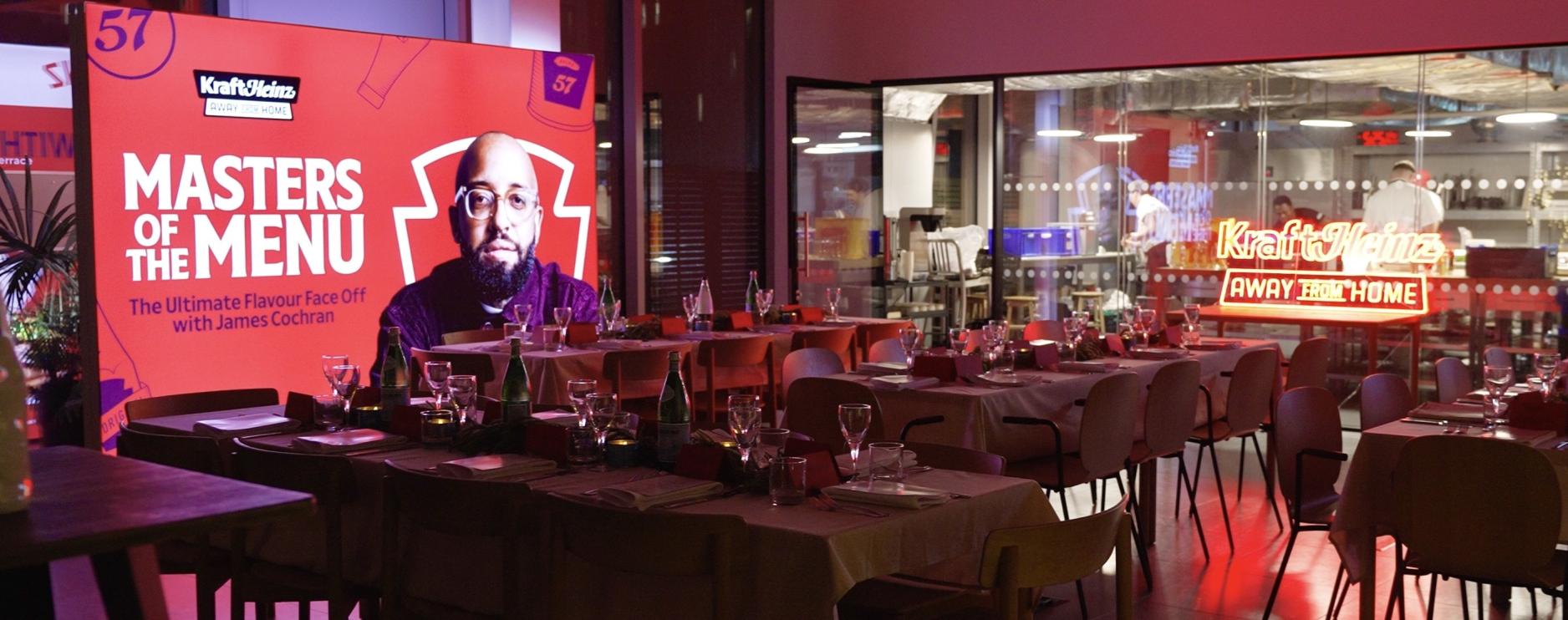 Kraft Heinz hosts supper club with James Cochran & competition winner Stefan Sewell