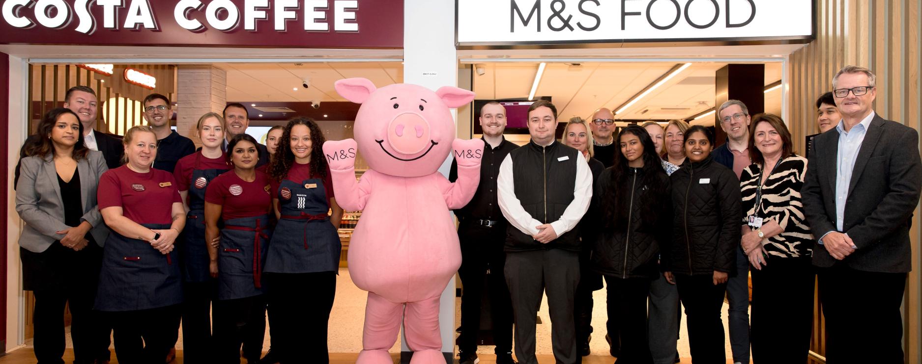 New M&S Food and Costa Coffee outlets open at Warwick Hospital