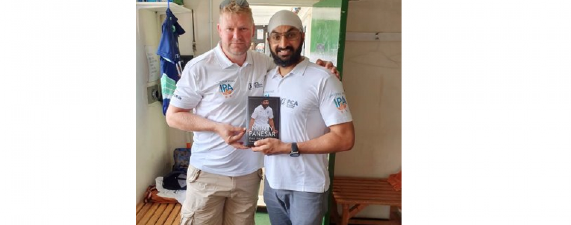 Former England Cricket players Matthew Hoggard and Monty Panesar