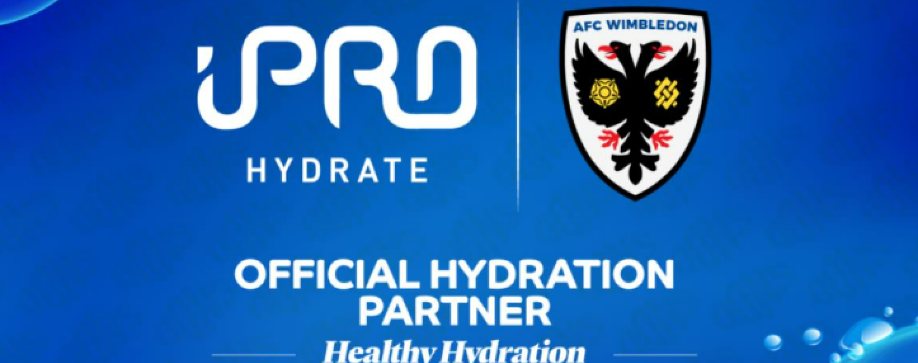 iPRO Hydrate partners with AFC Wimbledon for 2025-26 season 