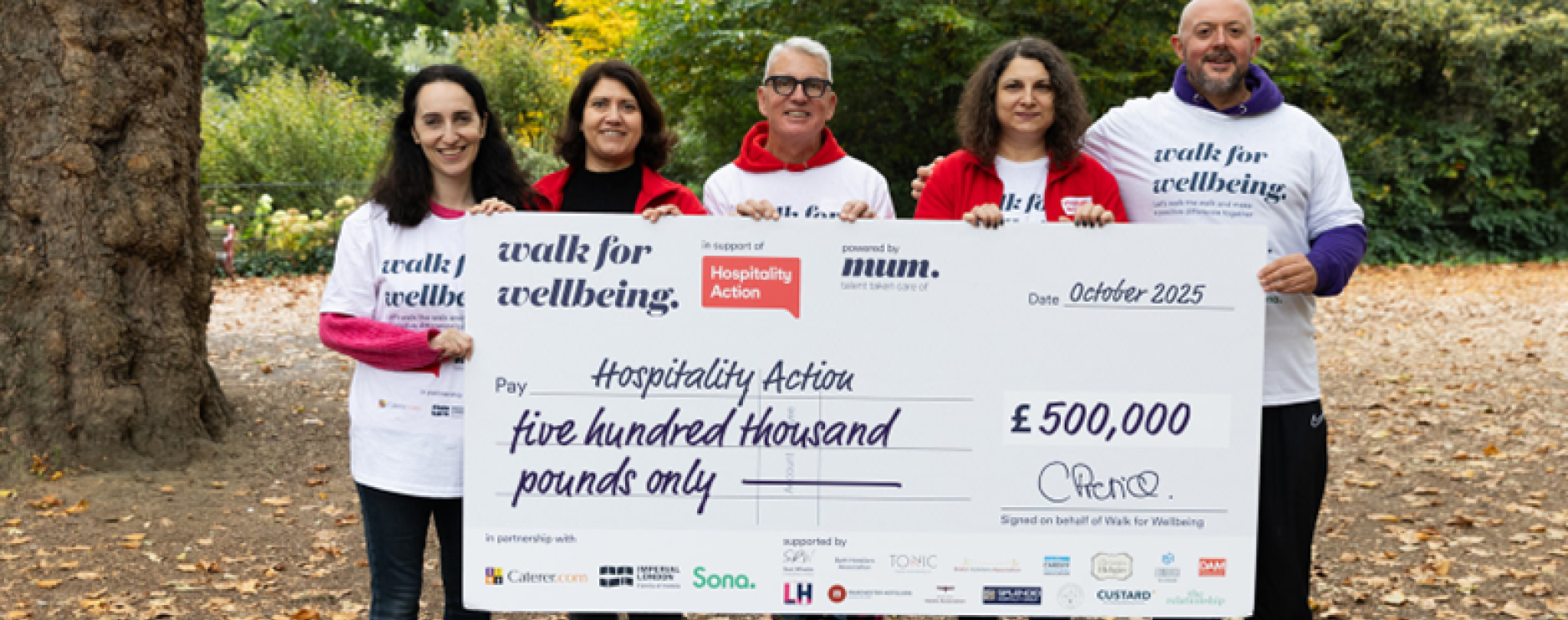 Walk for Wellbeing reaches half a million milestone for UK Hospitality