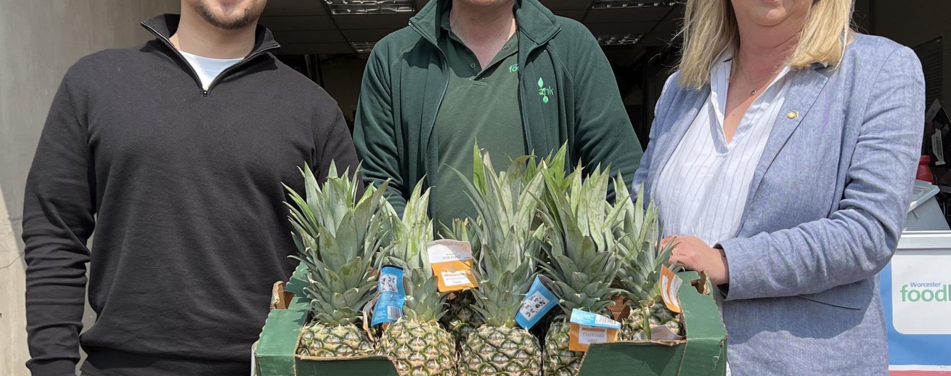 Pineapple Recruitment makes donation to local foodbank  
