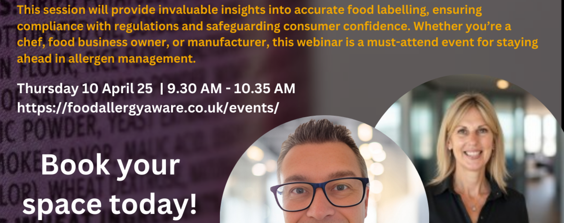 Food Allergy Aware to host free online webinar 