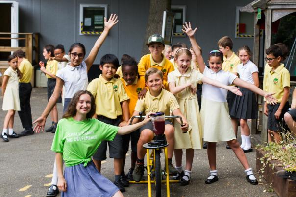 Bursted Wood Primary schoolchildren taking part in scheme