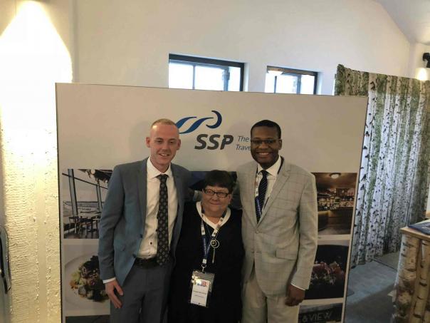 SSP representatives picking up awards