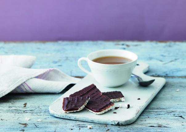Milk chocolate Kallø snacks with tea Kallø Wessanen low calorie snacks NHS Trust
