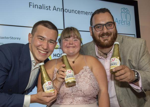 Oliver Darrington, Sam Ross and Leo Kattou reached the final of the Hospital Heroes competition Kraft Heinz 57 Hospitality Heroes announces three finalists