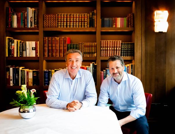 Bill Toner, chief executive officer at CH&CO and Allister Richards, managing director of Gather & Gather. CH&CO acquires Mitie Catering