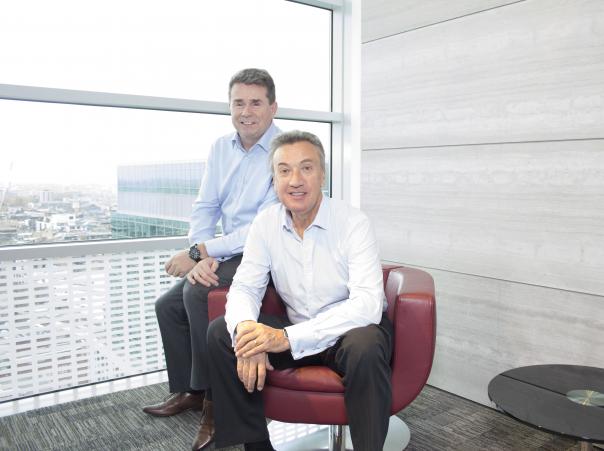 Billy Toner, CH&Co CEO (front) and Adam Elliott, Concerto Group CEO
