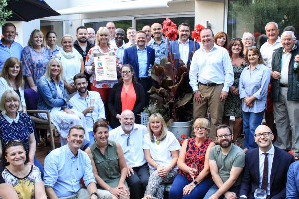 Bartlett Mitchell employees celebrating achieving The Planet Mark certification Bartlett Mitchell achieves The Planet Mark certification for sustainability