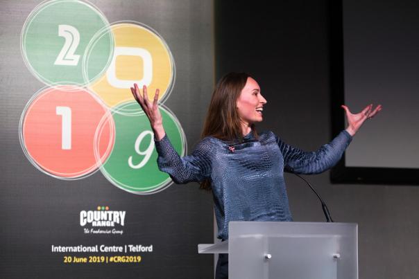 Bonita Norris, guest speaker at the Country Range Group exhibition Annual exhibition for The Country Range Group raises over £3 million in orders