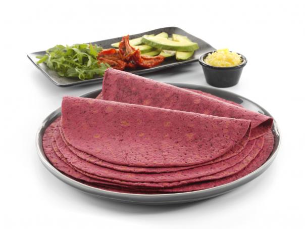 Beetroot chia tortilla