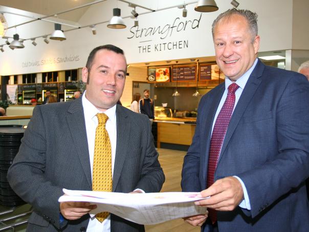 Alastair Caldwell, SSP operations manager (left) and Brian Carlin, a director at Belfast International Airport