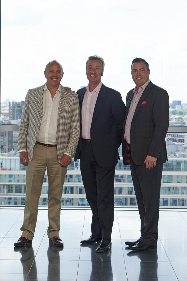 Patrick Harbour, managing partner of Harbour & Jones; Bill Toner, CEO of CH&Co Group; and Nathan Jones, managing partner of Harbour & Jones CH&Co Group and Harbour & Jones announces merger