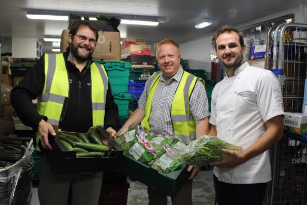 FareShare Yorkshire at their cookery day with chef Mathew Tracey Bidfood helps thousands of children escape holiday hunger