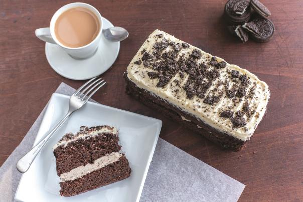 Chocolate cookie loaf cake