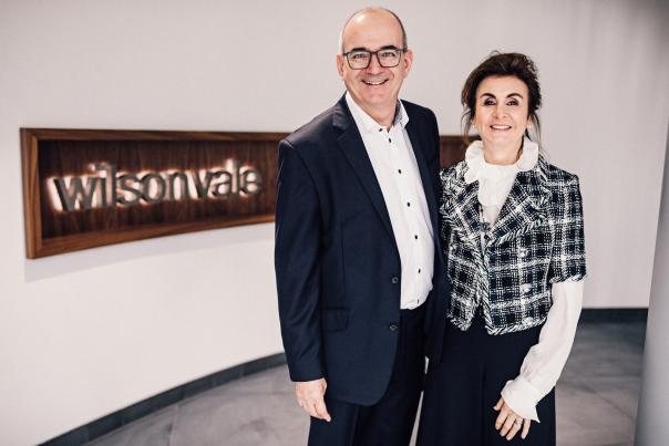 Co-founders, Andrew Wilson and Carolyne Vale