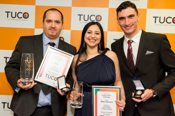 Cook and serve challenge Gold winners from Royal Holloway