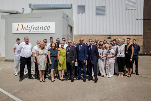 Délifrance staff at production launch