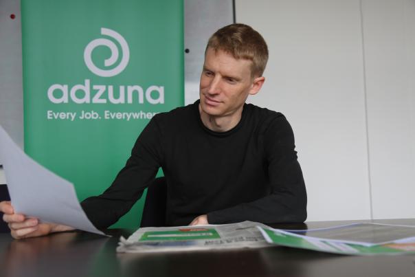 Doug Monro, co-founder of Adzuna Adzuna, apprenticeships, catering