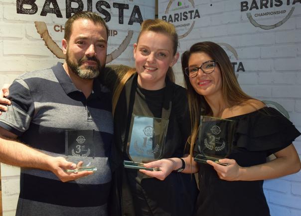 (L-R) Luis Marques, Kristina Kirilova and Maria Barrottu