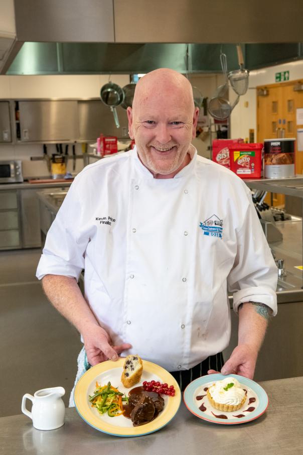 Kevin Price with his winning dishes