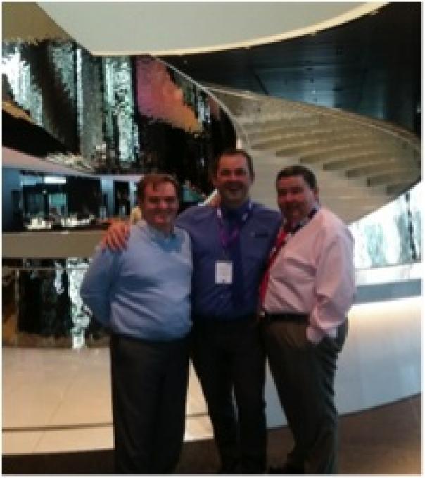 Left to right: William Taunton, FCSI Worldwide President, Julian Edwards, Chair of UK&I, Martin Rahmann, Immediate Past President of FCSI EAME