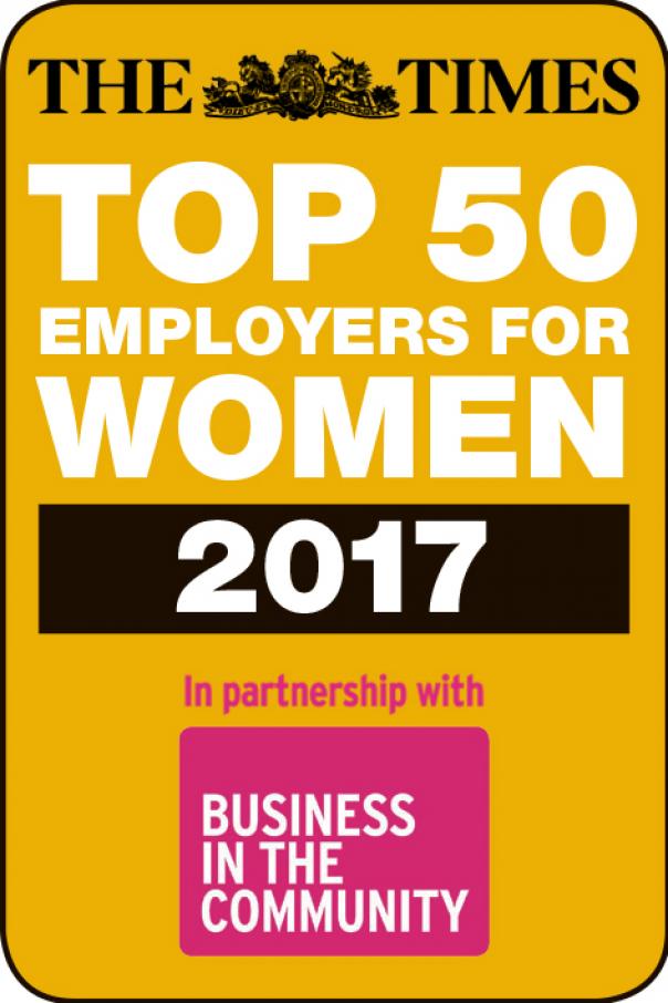 Sodexo named on The Times Top 50 Employers for Women list for fourth time