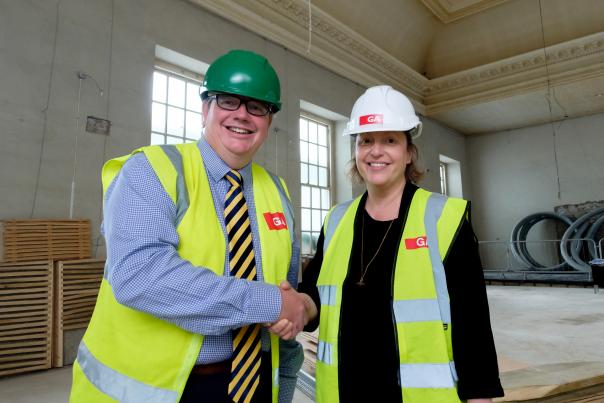 Neil Lodge, Fosters chief executive with Emma Stenning, chief executive, Bristol Old Vic