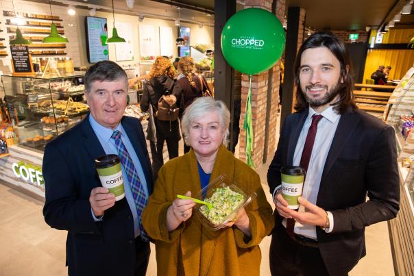 (L-R) Mount Charles chairman and founder, Trevor Annon, with The Welcome Organisation chief executive, Sandra Moore and Gain Annon from Mount Charles.