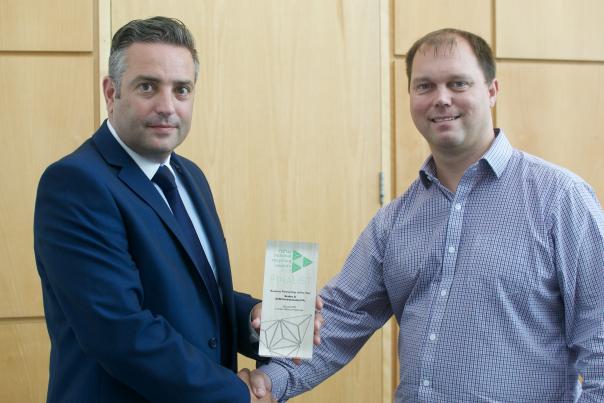 Travis Way, finance director, ACM Environmental Plc and Barrie Nash, environmental manager, Brakes