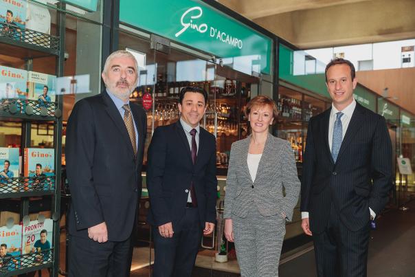 Hamish Smith, Felipe Preece, Kate Swann and Simon Smith at the award-winning restaurant SSP Gino D'Acampp Moodie Davitt Awards