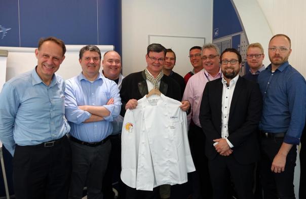 Harald Wohlfahrt (4th from the left) with LSG Global Culinary Leadership Team