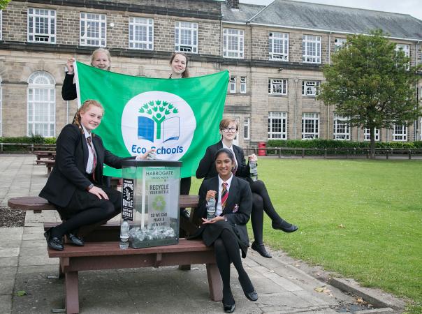 Eco students at Harrogate Grammar School Schools adopt Keep Britain Tidy Eco-School initiative