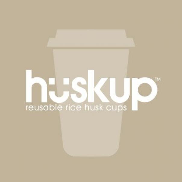 huskup reusable coffee cup biodegradable green