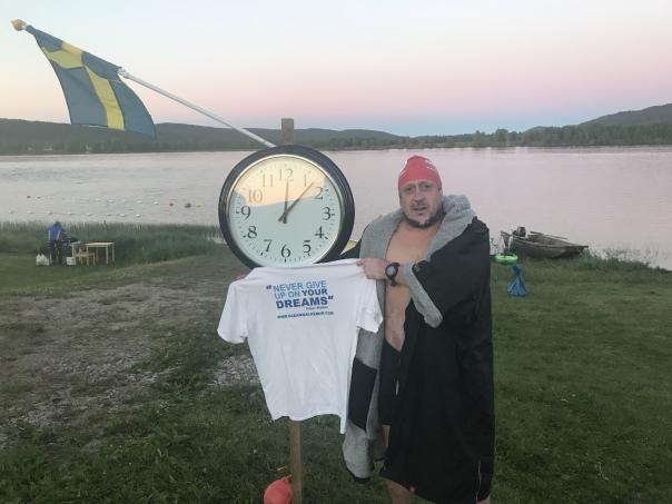 Ian Johnson's previous charity swims include Alcatraz to San Francisco and the River Humber