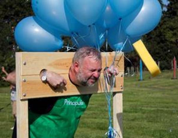 Principals' operations director Julian Rutherford joined in the fun at the party