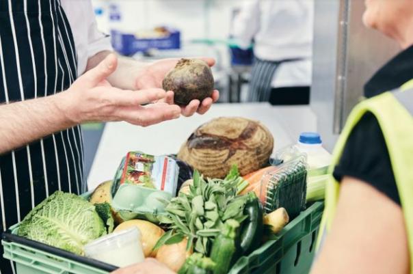 Basket of food produce