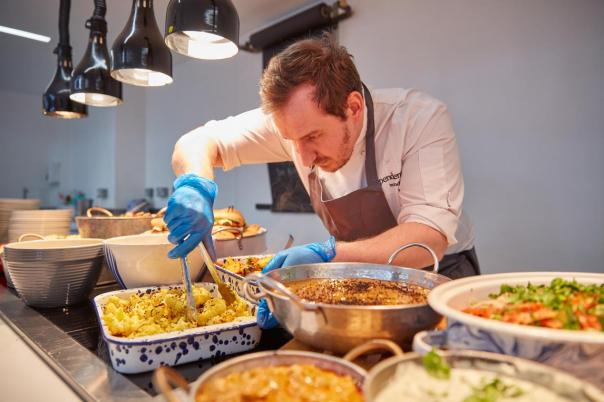 school chef preparing food Independents by Sodexo awarded catering contract with Belfast school